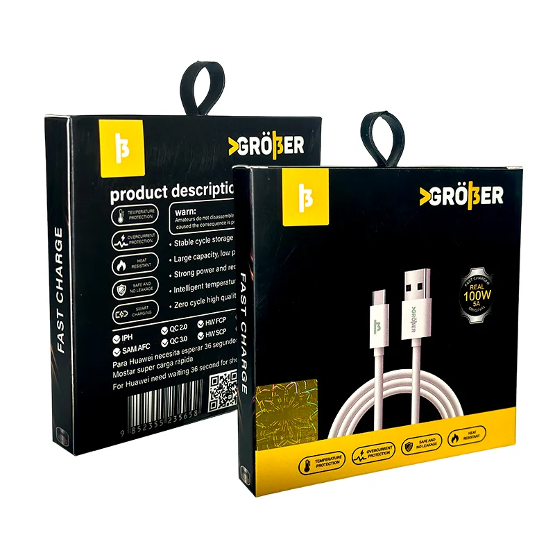 Cable Grober USB a USB-C en su caja